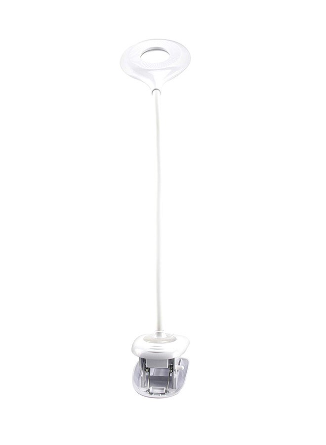 SONASHI Rechargeable LED Clip Lamp with USB Fast Charging  3 Light Modes with Operating Time of 2H6H and 12H  1200mAh Battery  Adjustable Holding Tube and Comfortable Design STL-006 White 45cm  - Image 3