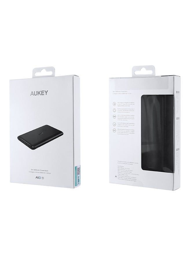 5000.0 mAh USB-C Power Bank Black
