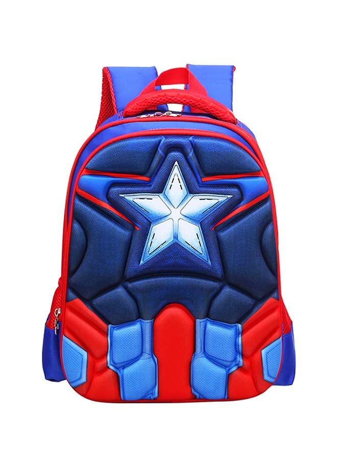 حقيبة ظهر للأطفال مطبوعة برسوم كرتونية أحمر/أزرق - Image 1