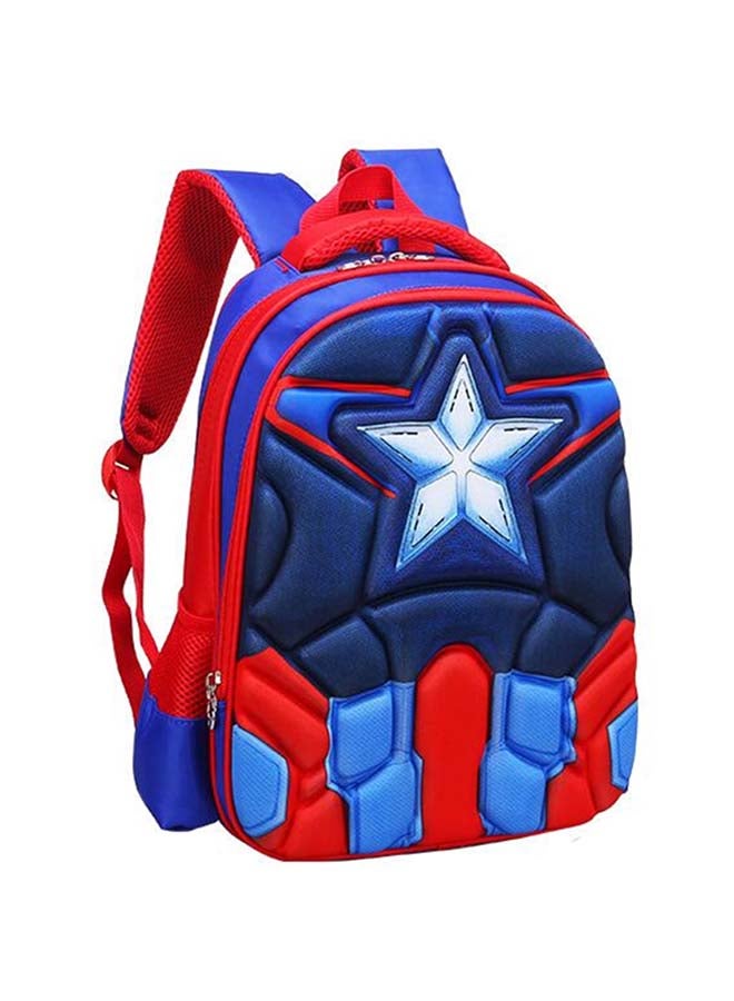 حقيبة ظهر للأطفال مطبوعة برسوم كرتونية أحمر/أزرق - Image 2