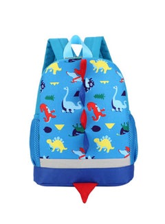 Cartoon Printed Kids Backpack Blue