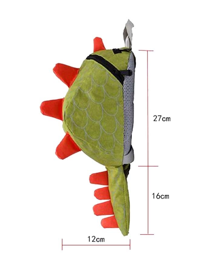 Cartoon Printed Kids Backpack Green/Red - Image 4