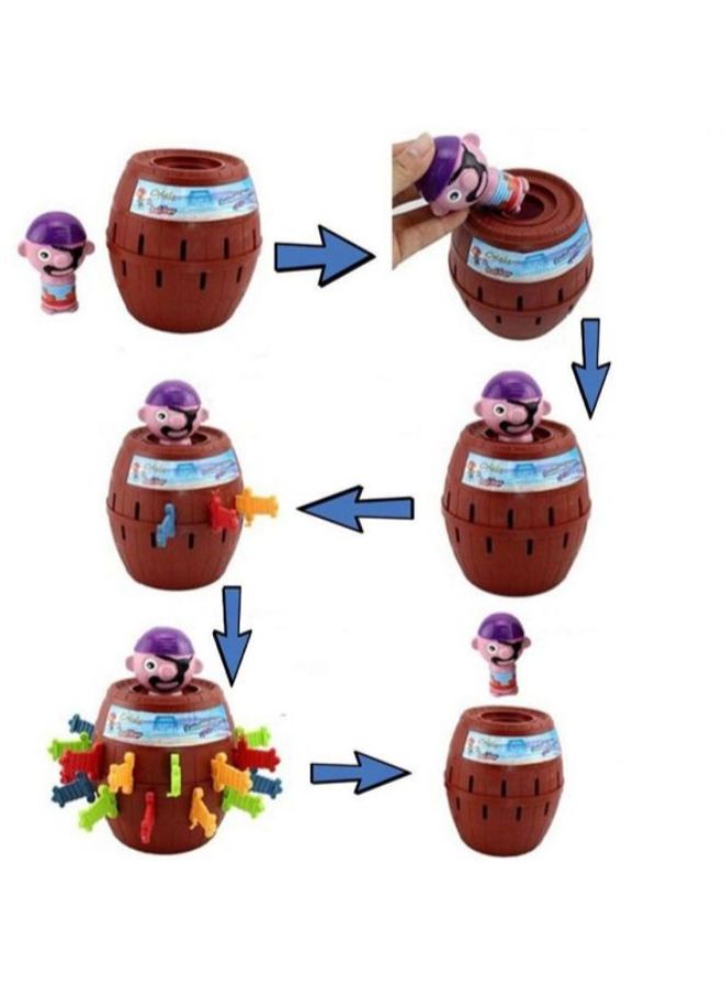 Generic - Pirate Bucket Lucky Stab Pop Up Game Toy 13 x 8.5 x 8.5cm - Image 1