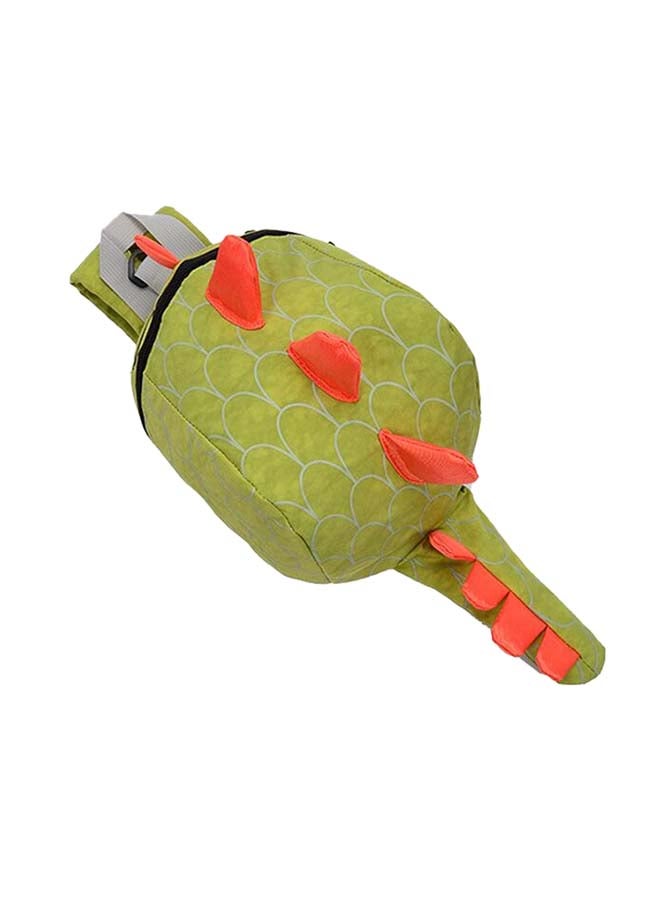 Cartoon Printed Kids Backpack Green/Red - Image 3