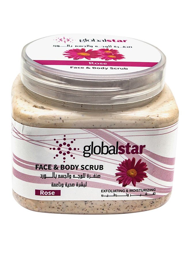 globalstar Rose Face And Body Scrub 500ml