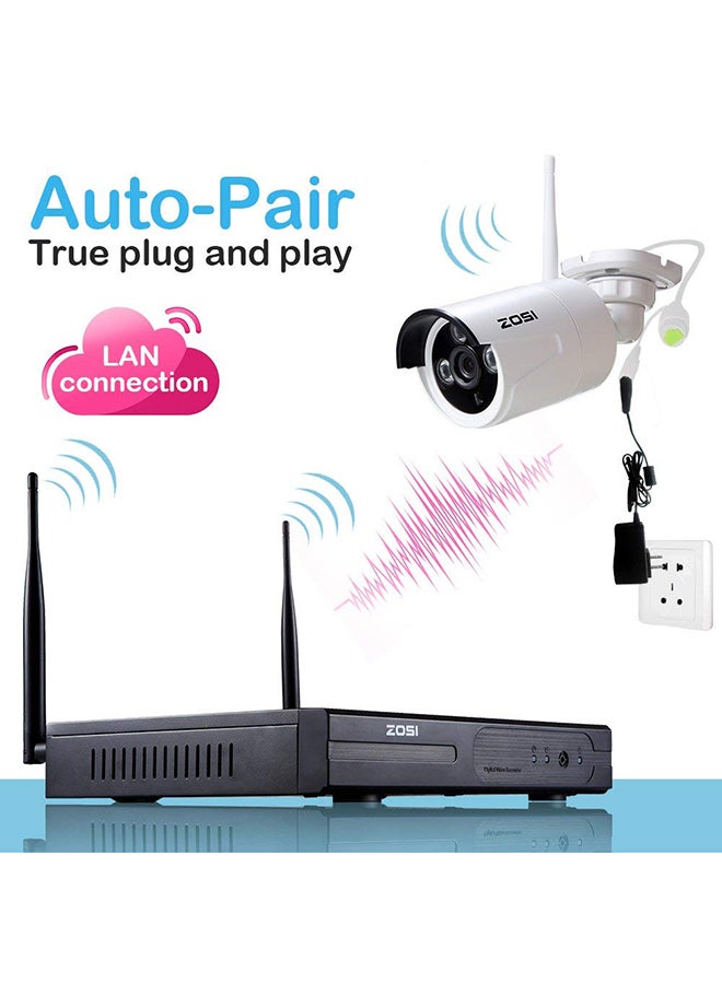 زوسي - نظام مراقبة يتكون من 4 كاميرات IP لا سلكية CCTV - Image 1