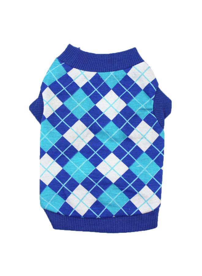 Generic Printed Pet Vest T-Shirt Blue XS  - Image 2