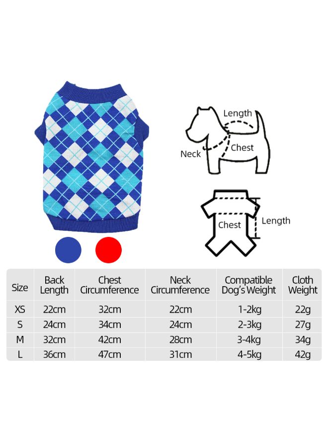 Generic Printed Pet Vest T-Shirt Blue XS  - Image 3