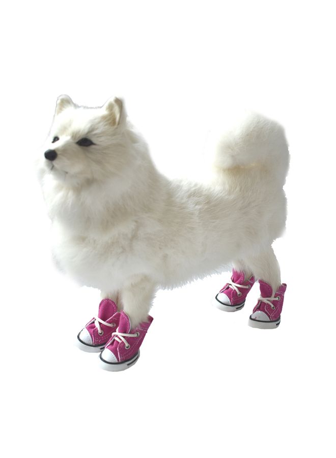 Pair Of 2 Canvas Boots Pink S