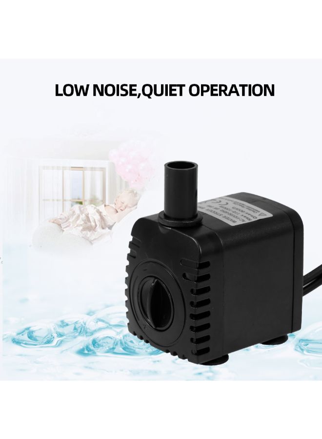 Generic Ultra-Quiet USB Water Pump With 4 LED Light Black 14.50x7x12.50cm  - Image 3