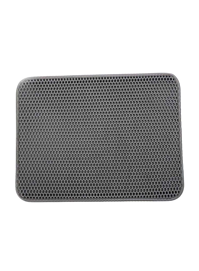بساط لجمع الفضلات بتصميم مزدوج الطبقات رمادي 63 x 2 x 48سم - Image 1