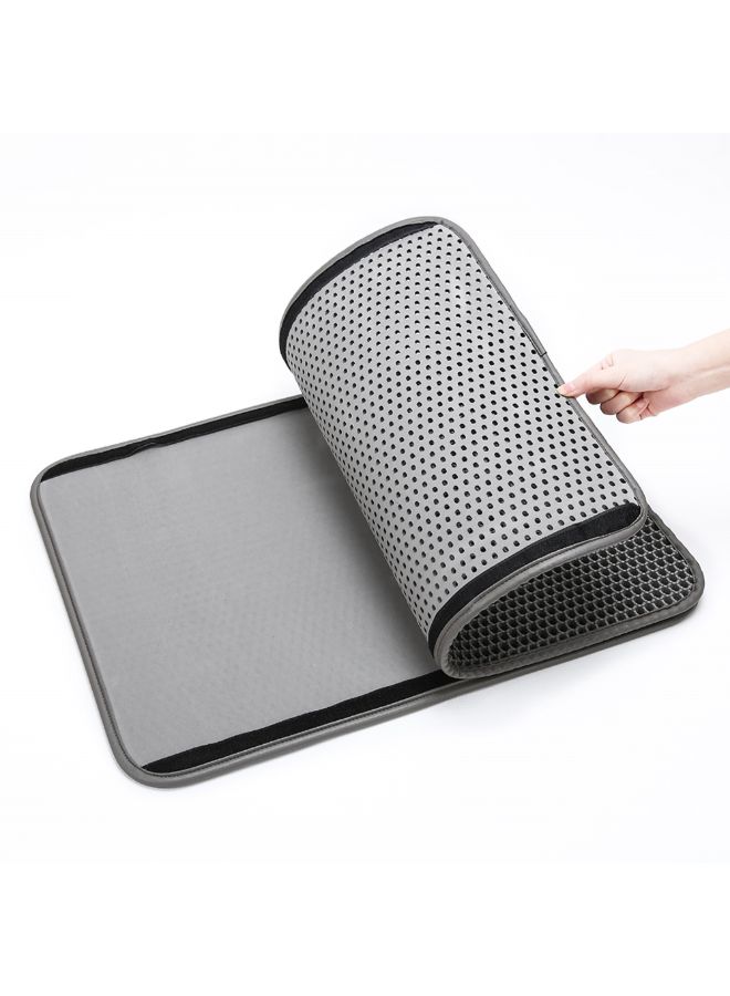 Trapping Double Layer Design Litter Mat Grey 52 x 2 x 43centimeter - Image 2