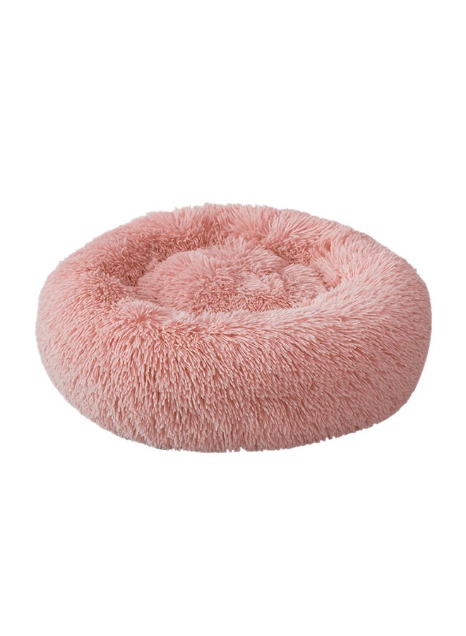 Generic Soft Plush Round Pet Bed Pink 24 x 13 x 19centimeter  - Image 1
