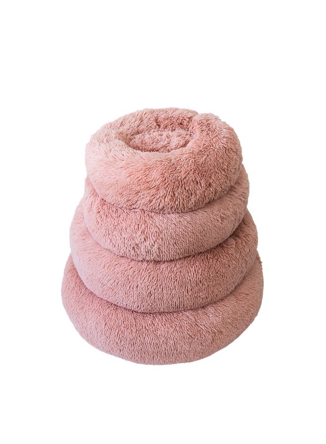 Generic Soft Plush Round Pet Bed Pink 24 x 13 x 19centimeter  - Image 2