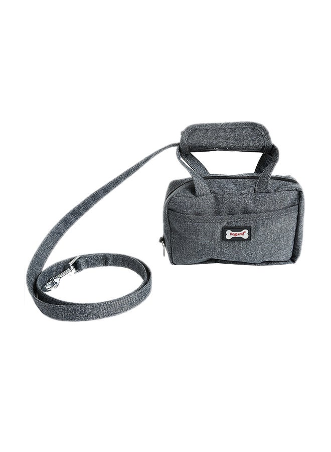 Generic Waterproof Walking Leash With Functional Carrier Bag For Dogs Grey 23 x 3 x 20cm  - Image 1