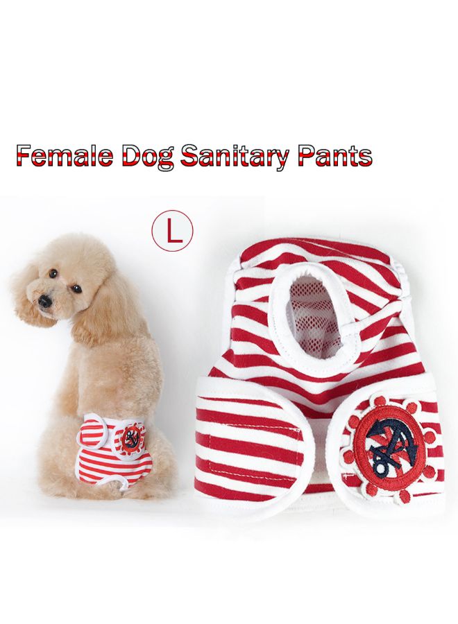 Generic Hygiene Washable Female Pet Dog Sanitary Diaper Red 25 x 1.50 x 25cm  - Image 5