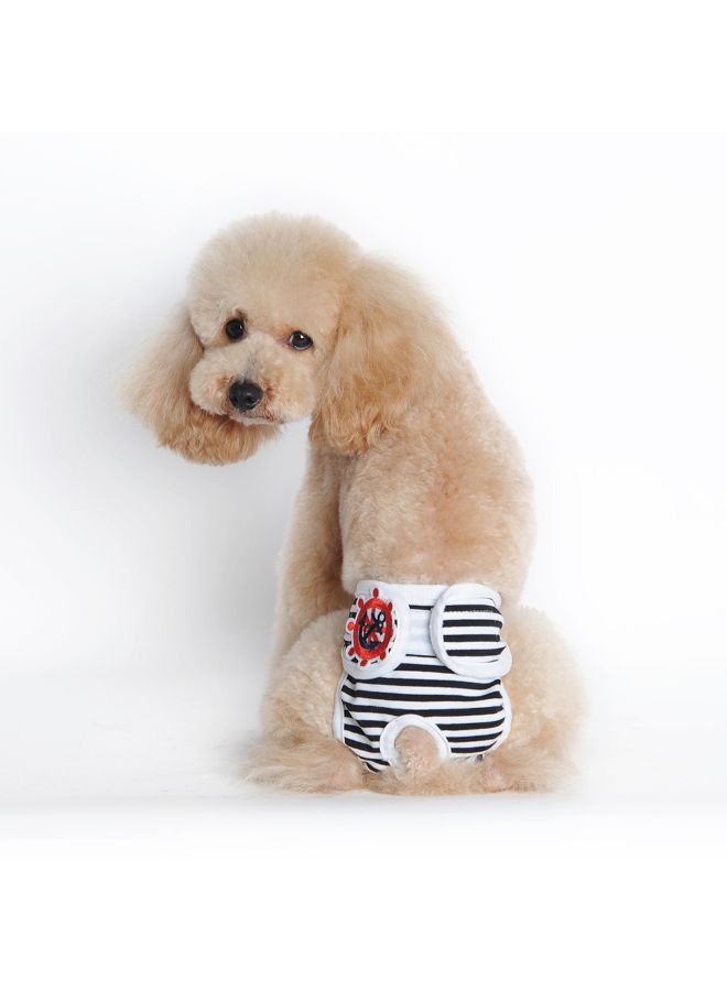 Generic Hygiene Washable Female Pet Dog Sanitary Diaper Black 20x1x20cm  - Image 3
