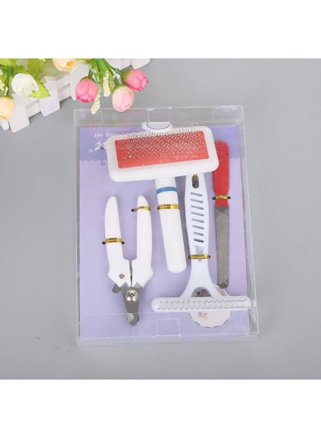 شاين مجموعة العناية بالحيوانات الأليفة 4 في 1 أحمر/أبيض - Image 5