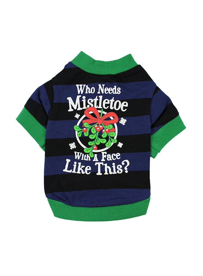 Leaf Printed Pet T-Shirt Multicolour S - Image 1