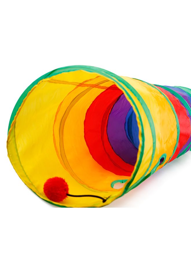 Collapsible Pet Tunnel Multicolour 30x2x30centimeter - Image 2