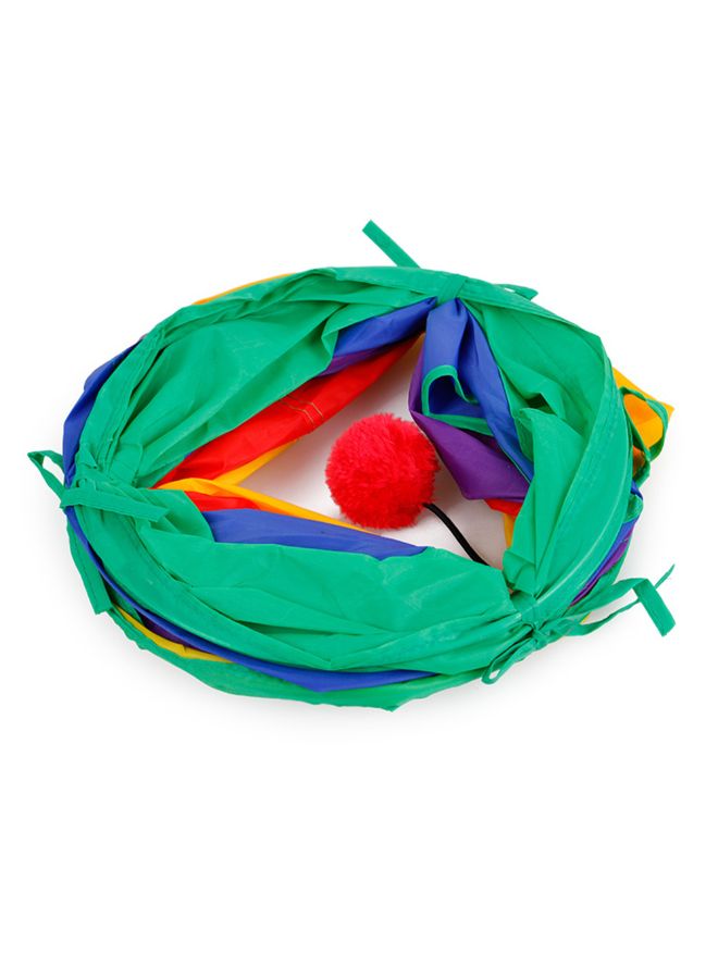 Collapsible Pet Tunnel Multicolour 30x2x30centimeter - Image 3