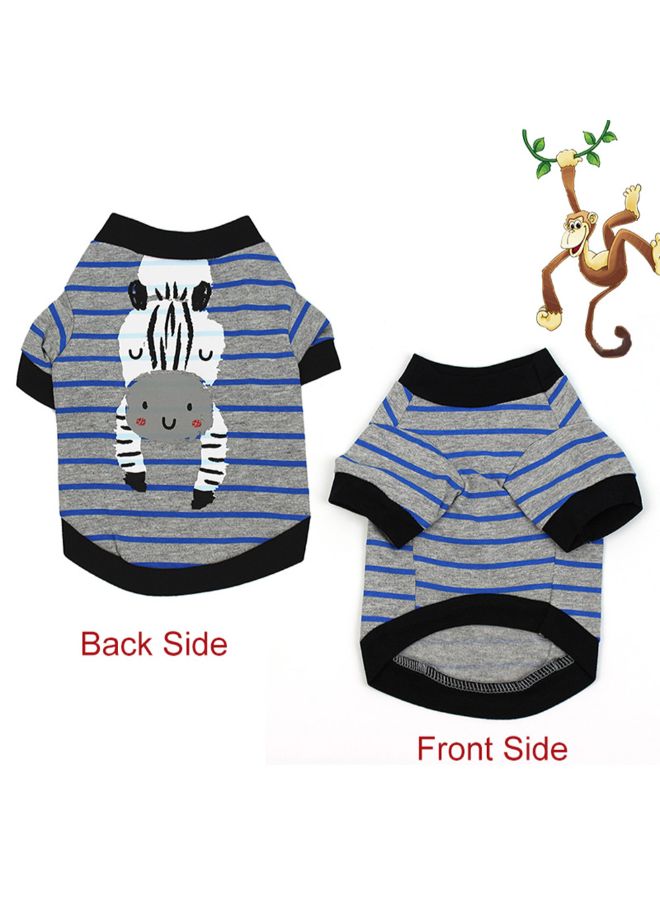 Printed Pet T-Shirt Grey/Black L - Image 2
