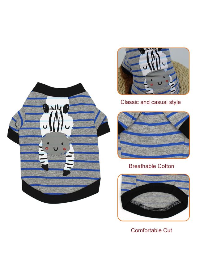 Printed Pet T-Shirt Grey/Black L - Image 3