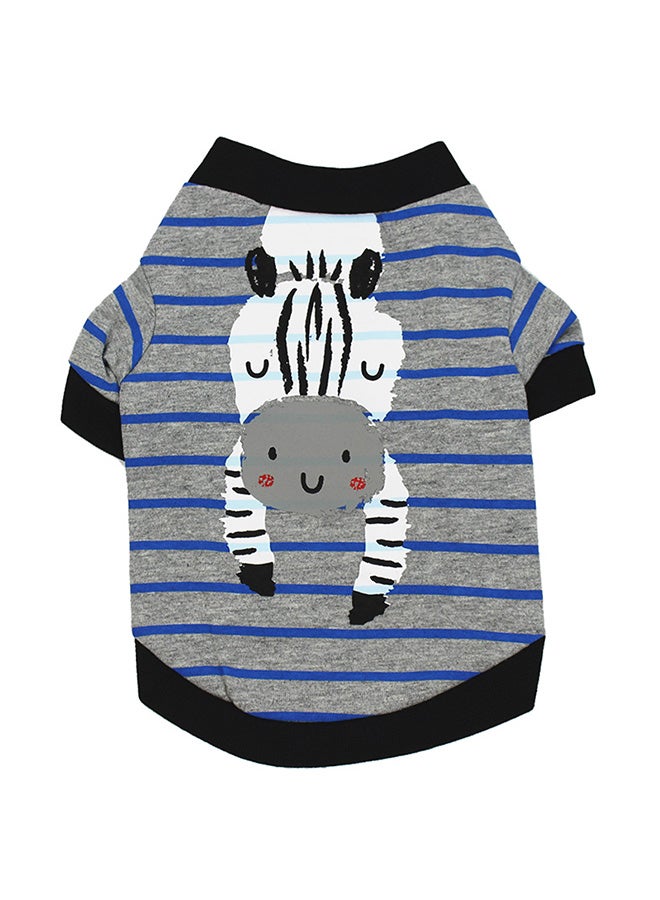 Printed Pet T-Shirt Grey/Black L - Image 1