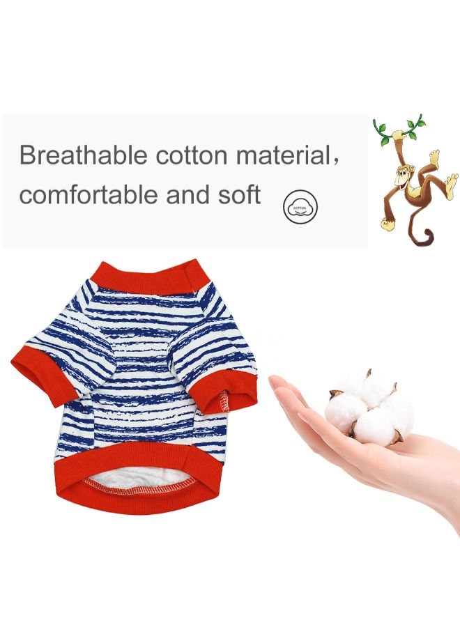 Printed Pet T-Shirt Red/White M - Image 3