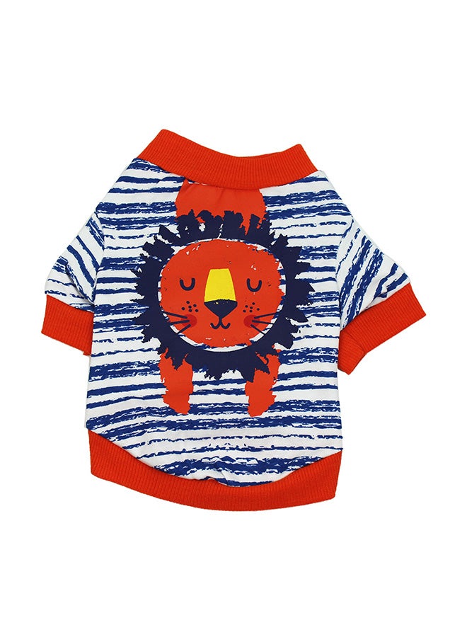 Generic Printed Pet T-Shirt Red/White S - Image 1