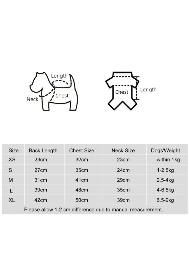 Generic Printed Pet T-Shirt Dark Blue/Red XL - Image 4