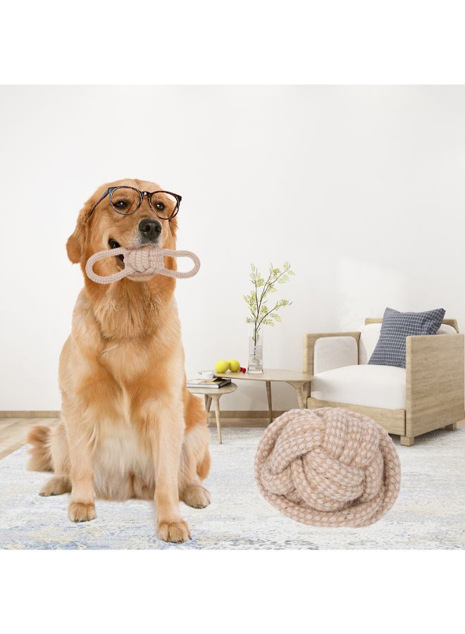 عقدة حبل مضغ الحيوانات الأليفة بيج 10x8x9سم - Image 2