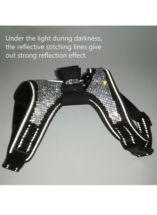 Adjustable Chest Strap For Pet Black/White - Image 5