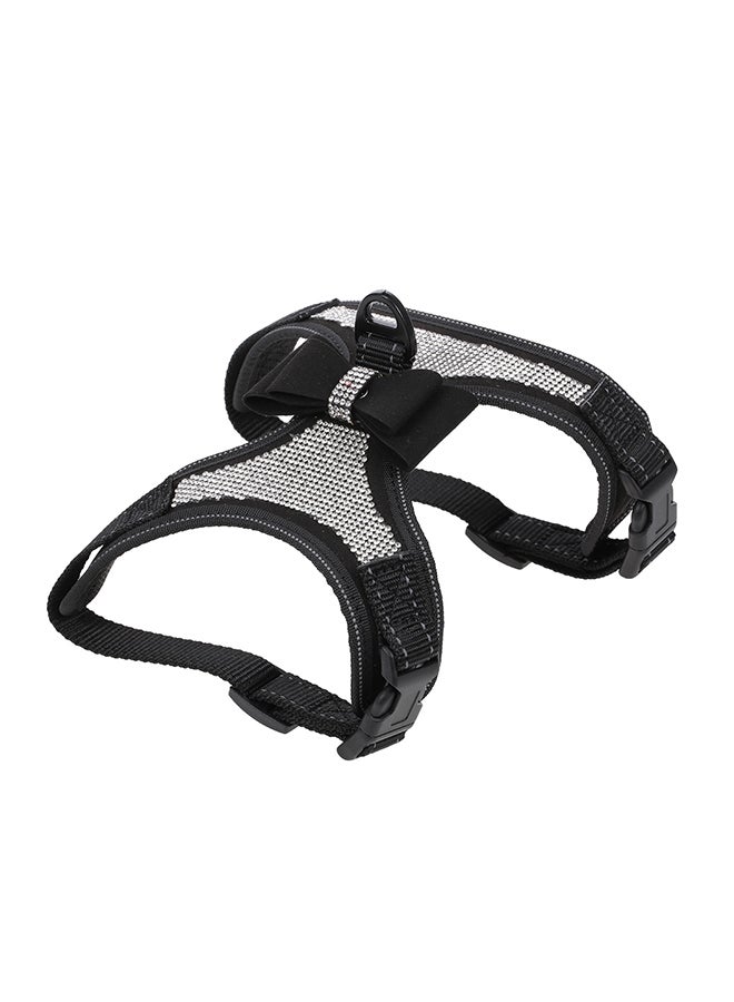 Adjustable Chest Strap For Pet Black/White - Image 4