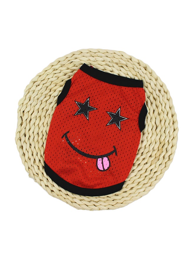 تيشيرت فيست مطبوع للكلاب أحمر XL - Image 1