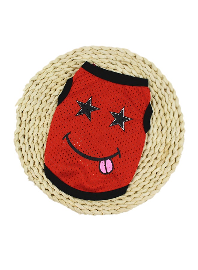 تيشيرت فيست مطبوع للكلاب أحمر XL - Image 2