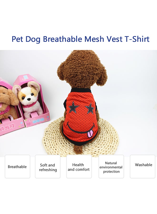 تيشيرت فيست مطبوع للكلاب أحمر XL - Image 3