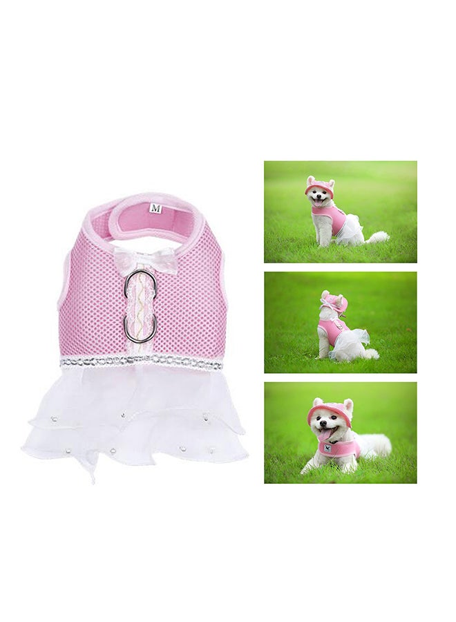 Generic Tutu Skirt For Pet Pink/White 24x1.50x23cm - Image 2