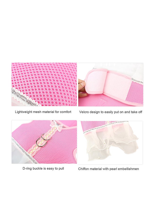 Generic Tutu Skirt For Pet Pink/White 24x1.50x23cm - Image 3