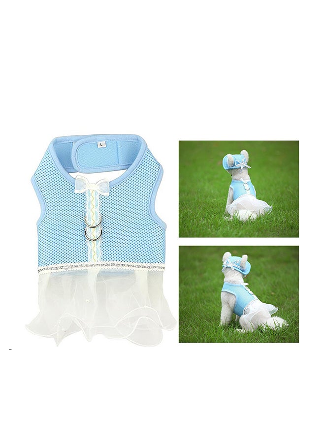 Generic Tutu Skirt For Pet Blue/White 21x1.50x20cm - Image 2