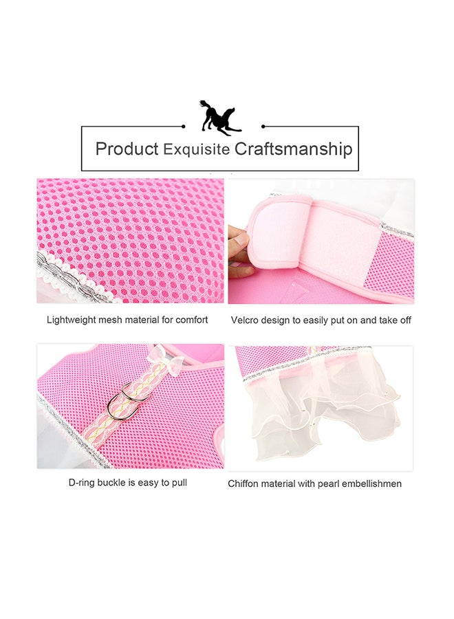 Generic Tutu Skirt For Pet Pink/White 19x1.50x18cm - Image 3