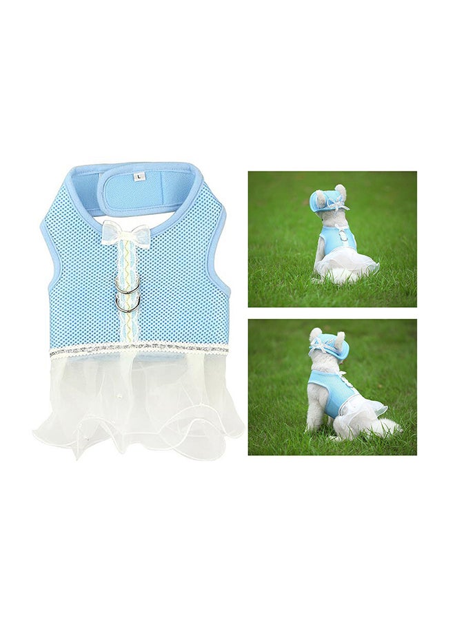 Generic Tutu Skirt For Pet Blue/White 15x1.50x15cm - Image 2
