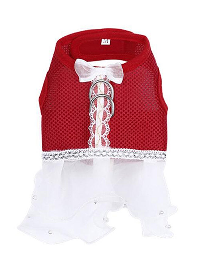 Generic Tutu Skirt For Pet Red/White 15x1.50x15cm - Image 1