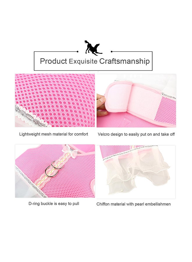 Generic Tutu Skirt For Pet Pink/White 13x1.50x12cm - Image 3