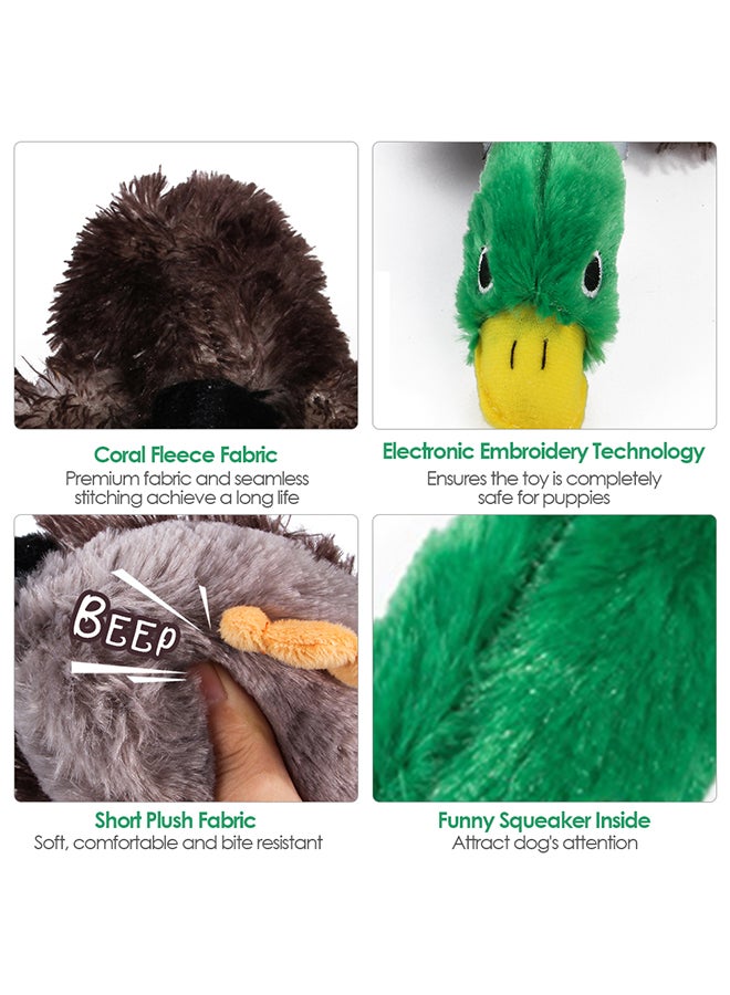 Squeaky Dog Chew Toy Brown/Green 25 x 5 x 9cm - Image 3