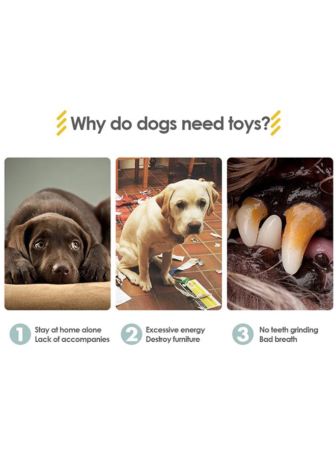 لعبة مضغ للكلاب تصدر صوتاً كاكي 29 x 5 x 12سم - Image 4