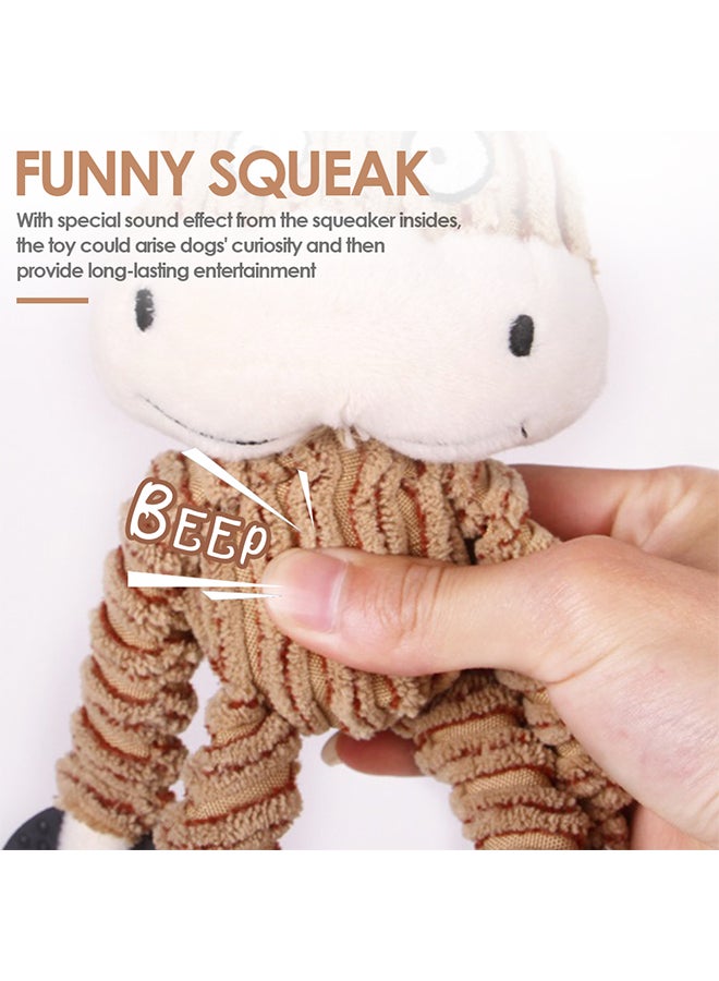 Squeaky Dog Chew Toy Brown 25 x 5 x 22cm - Image 3
