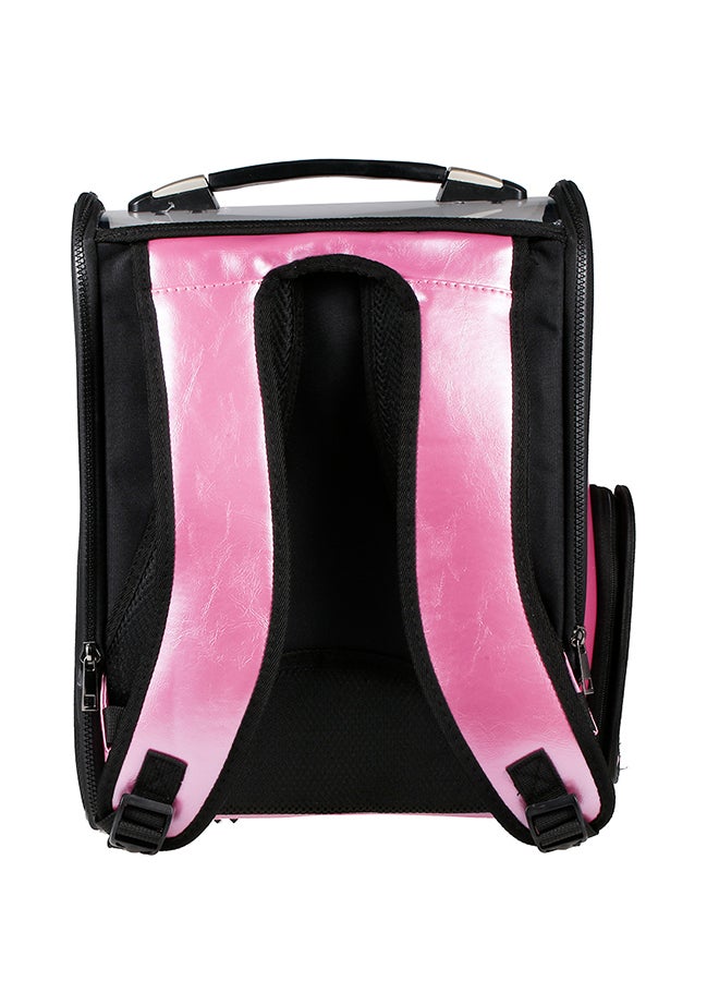 Generic Breathable Mesh Designed Backpack For Pet Pink/Black/Clear 53 x 8 x 31cm  - Image 2