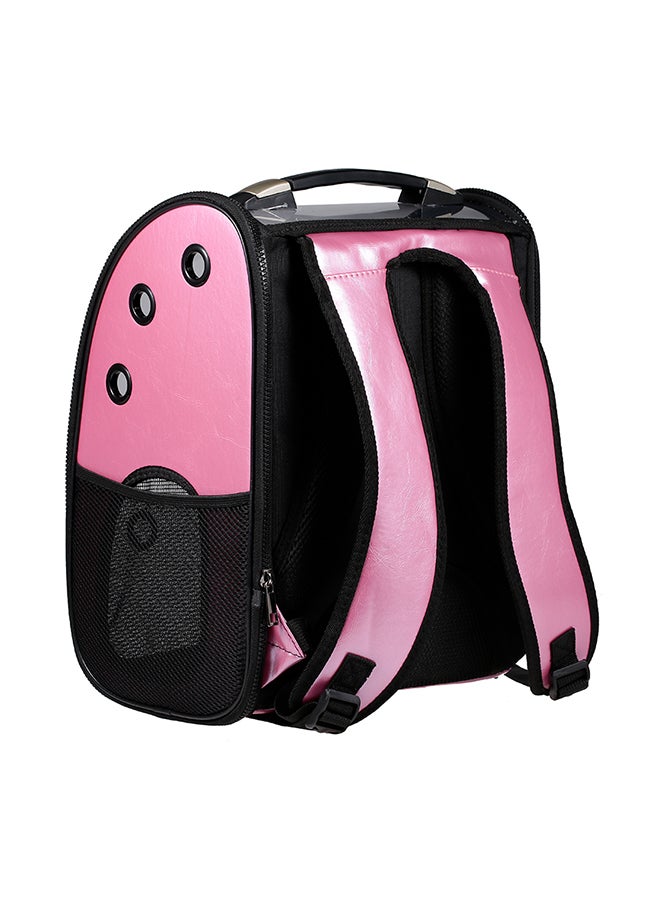 Generic Breathable Mesh Designed Backpack For Pet Pink/Black/Clear 53 x 8 x 31cm  - Image 3