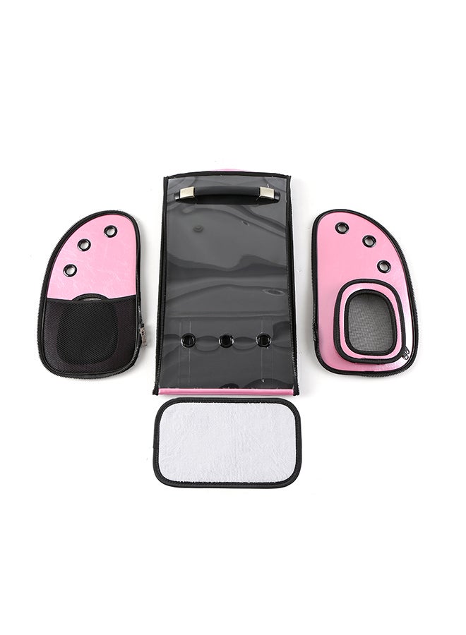 Generic Breathable Mesh Designed Backpack For Pet Pink/Black/Clear 53 x 8 x 31cm  - Image 4